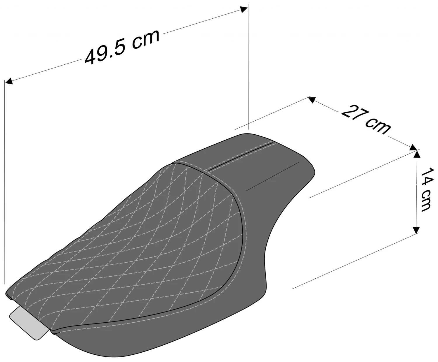 Seats & Sissy Bars CustomAcces Pasadena Seat For Harley Sportster 2005-2021 [Previously Installed]