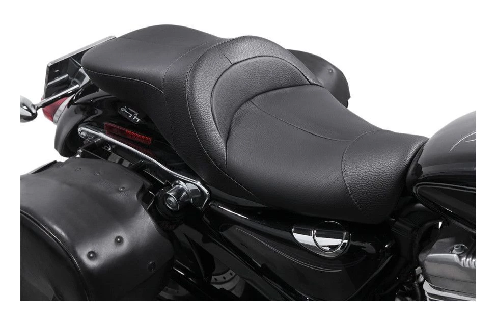 Seats & Sissy Bars Danny Gray LowIST 2-Up Seat For Harley 4 Seats & Sissy Bars Danny Gray LowIST 2-Up Seat For Harley - Image 2