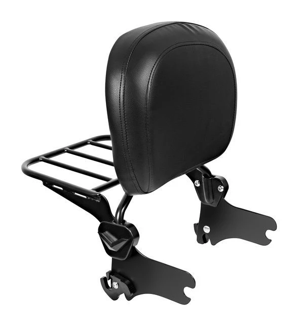 Sissy Bars HogWorkz Detachable Sissy Bar And Backrest With Luggage Rack For Harley Touring 1997-2008