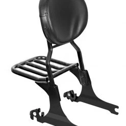 Sissy Bars HogWorkz Detachable Sissy Bar With Backrest And Luggage Rack For Harley Softail 1984-2017