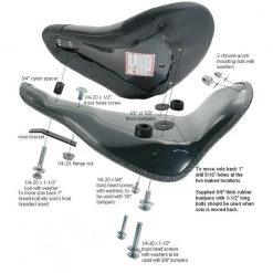 Mustang Seats Seat Hardware Mustang Cyclone Solo Seat Mount Kit For Harley -Motorcycle Seats Sales mustang cyclone solo seat mount kit for harley 1