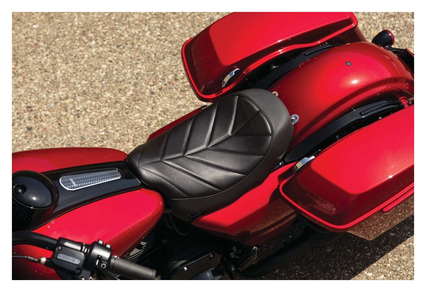 Mustang Seats Seats & Sissy Bars Mustang Revere Odyssey Streak Solo Seat For Harley Touring 2008-2022 4 Mustang Seats Seats & Sissy Bars Mustang Revere Odyssey Streak Solo Seat For Harley Touring 2008-2022 - Image 2