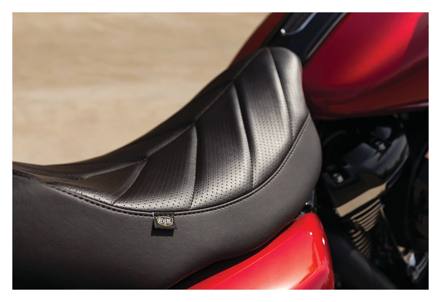 Mustang Seats Seats & Sissy Bars Mustang Revere Odyssey Streak Solo Seat For Harley Touring 2008-2022 5 Mustang Seats Seats & Sissy Bars Mustang Revere Odyssey Streak Solo Seat For Harley Touring 2008-2022 - Image 3