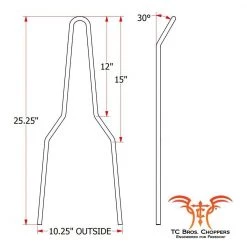 Sissy Bars TC Bros DIY Sissy Bar Kit -Motorcycle Seats Sales tc bros diy sissy bar kit kickback 2