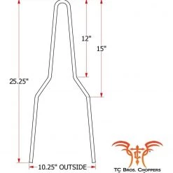 Sissy Bars TC Bros DIY Sissy Bar Kit -Motorcycle Seats Sales tc bros diy sissy bar kit straight 2